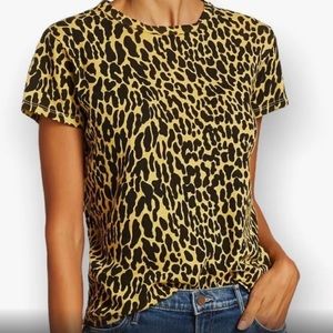 Leopard Mother Denim Tee